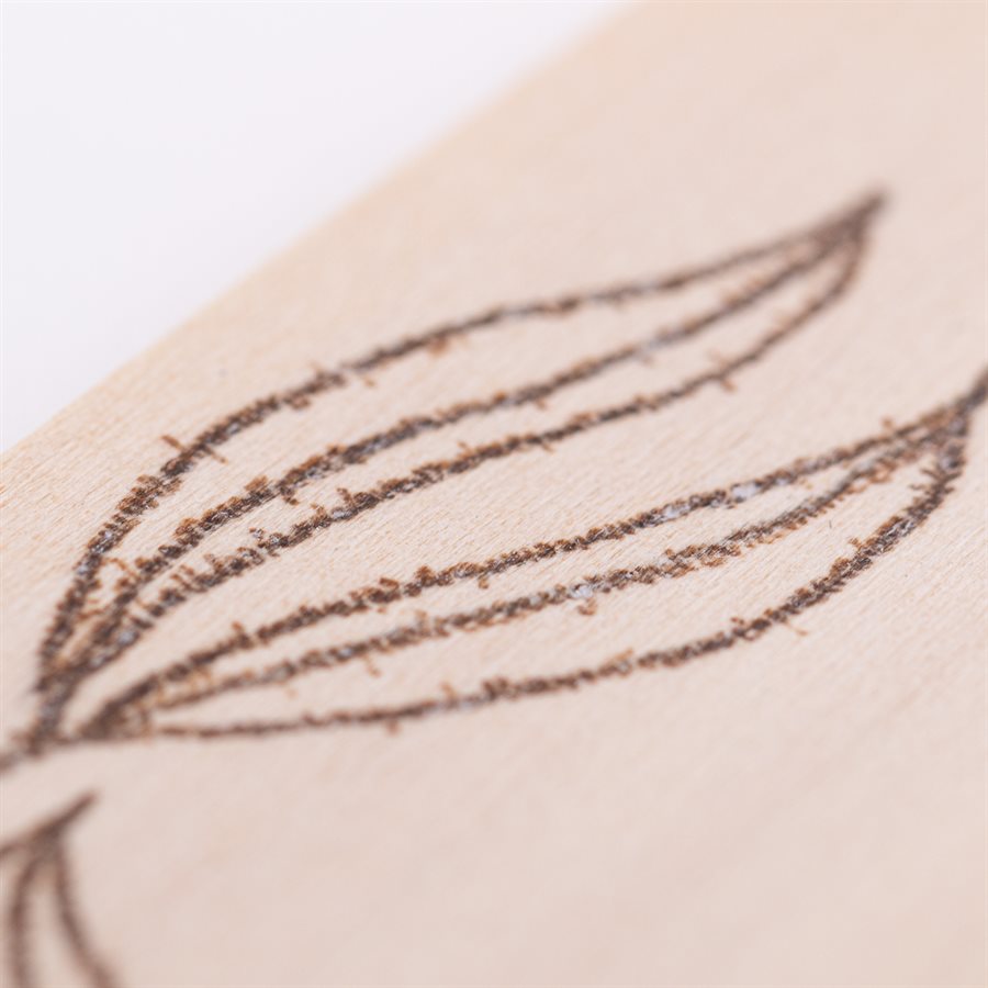 Pyrographed wood bookmark, model Pyrographed wood bookmark, model