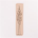 Signet en bois pyrogravé, modèle Arbre qui aimait la géométrie