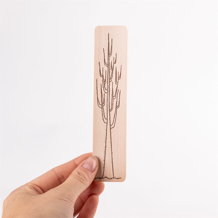 Pyrographed wood bookmark, model Pyrographed wood bookmark, model