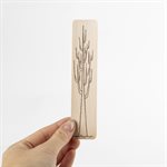 Signet en bois pyrogravé, modèle Arbre qui aimait la géométrie