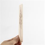 Signet en bois pyrogravé, modèle Arbre qui aimait la géométrie