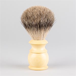 Yelloheart wooden badger brush with genuine badger hair - 2