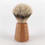 Shaving brush with natural bristles