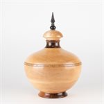 Decorative maple, walnut and ebony box