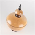 Boitier décoratif en bois d'érable, de noyer et d'ébène tour