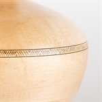 Boitier décoratif en bois d'érable, de noyer et d'ébène tour