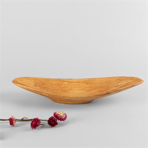 Bol décoratif en bouleau écaillé sculpté à la main