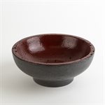 Small colored concrete bowl Burgundy and gray