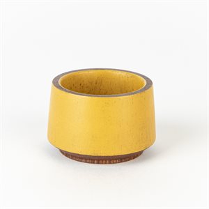 Mini wooden bowl - Yellow
