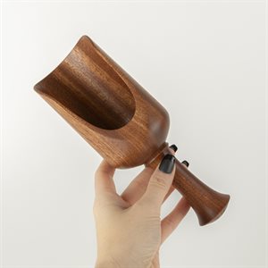 Grosse cuillère à sel de bain (ou à farine) en bois