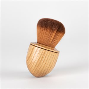 Petit pinceau à maquillage en bois et poils synthétique