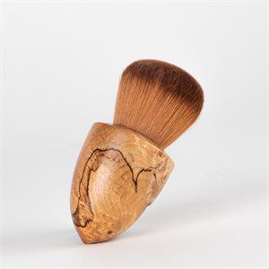 Petit pinceau à maquillage en bois et poils synthétique