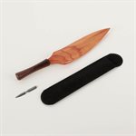 Old-fashioned designer-shaped pen (Katalox and ash)