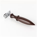 Traditional double-edged razor in ~Attribute:Matériaux~ carved