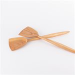 Wooden serving spoon, long model