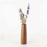 Wooden soliflore vase