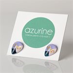 Clou d'oreille goutte en verre peint à main 6 Clou d'oreille goutte en verre peint à main 6