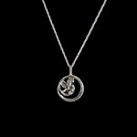 Pendentif fougère grand rond Pendentif fougère grand rond