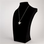 Pendant Calopogon orchid with pearl white