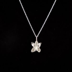 Pendant Hellebore orchid with pearl white