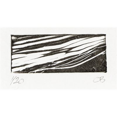 Jusqu'au bord, linogravure sur papier fait main, non encadré Jusqu'au bord, linogravure sur papier fait main, non encadré
