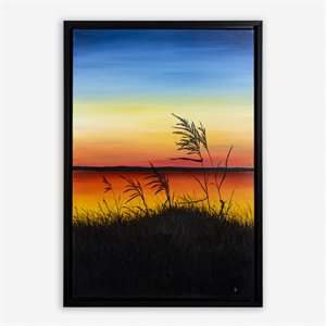 Coucher de soleil sur l'estuaire du St-Laurent