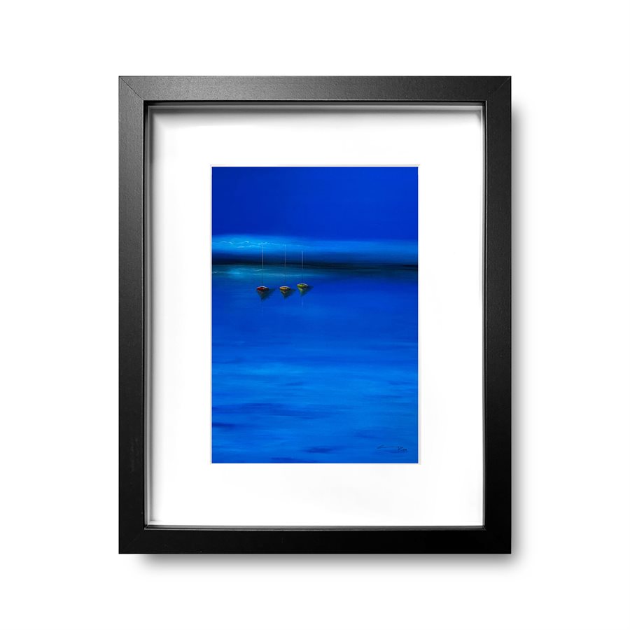 First light on the masts, Black frame First light on the masts, Black frame