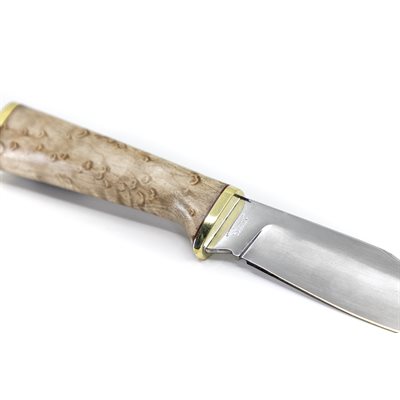 Couteau en érable piqué stabilisé et carton vulcanisé Couteau en érable piqué stabilisé et carton vulcanisé
