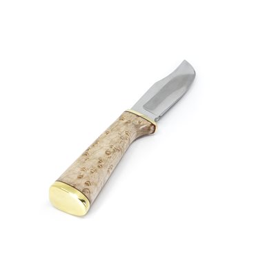 Couteau en érable piqué stabilisé et carton vulcanisé Couteau en érable piqué stabilisé et carton vulcanisé