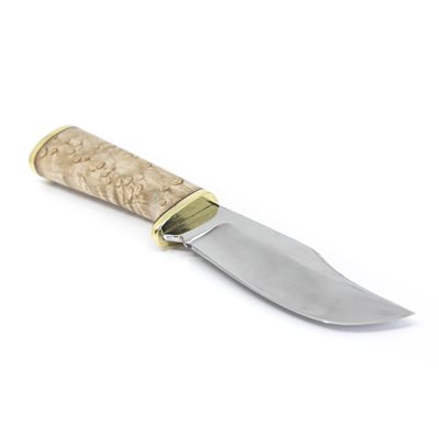 Couteau en érable piqué stabilisé et carton vulcanisé Couteau en érable piqué stabilisé et carton vulcanisé