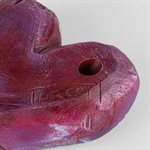 Heart to Hold – Tactile Gypsum Polymer Sculpture – Plum