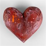 Heart to Hold – Tactile Gypsum Polymer Sculpture – Rust