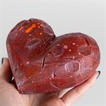 Heart to Hold – Tactile Gypsum Polymer Sculpture – Rust