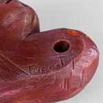 Heart to Hold – Tactile Gypsum Polymer Sculpture – Rust