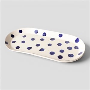 Small Oval Plate - Blue My Love 10