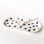 Small Oval Plate - Blue My Love 10