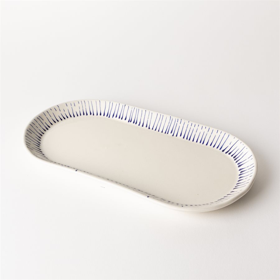 Small Oval Plate - Blue My Love 11