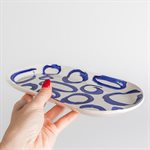 Small Oval Plate - Blue My Love 14