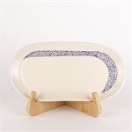 Petite assiette ovale - Bleu.e mon amour 1 Petite assiette ovale - Bleu.e mon amour 1