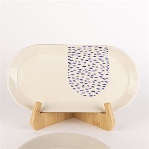 Small Oval Plate - Blue My Love 4