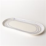 Large Oval Plate (Tray) - Blue My Love 1