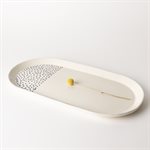 Large Oval Plate (Tray) - Blue My Love 4