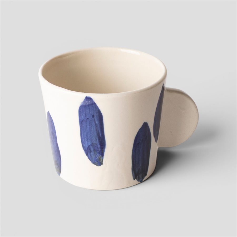 Petite tasse avec anse "pleine" - Bleu.e mon amour 13
