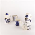 Petite tasse avec anse "pleine" - Bleu.e mon amour