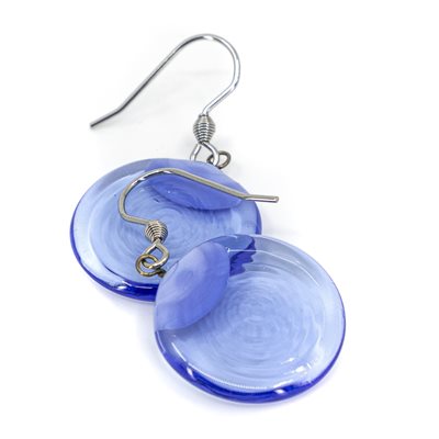 Boucle d'oreilles pastille de verre Boucle d'oreilles pastille de verre