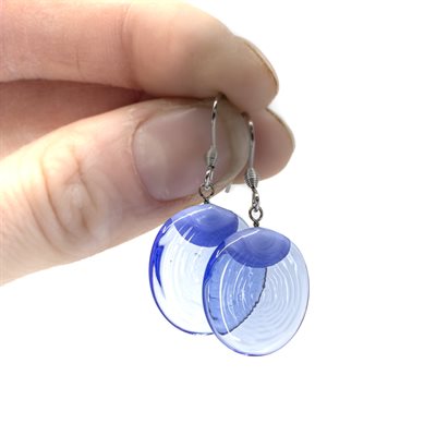Boucle d'oreilles pastille de verre Boucle d'oreilles pastille de verre