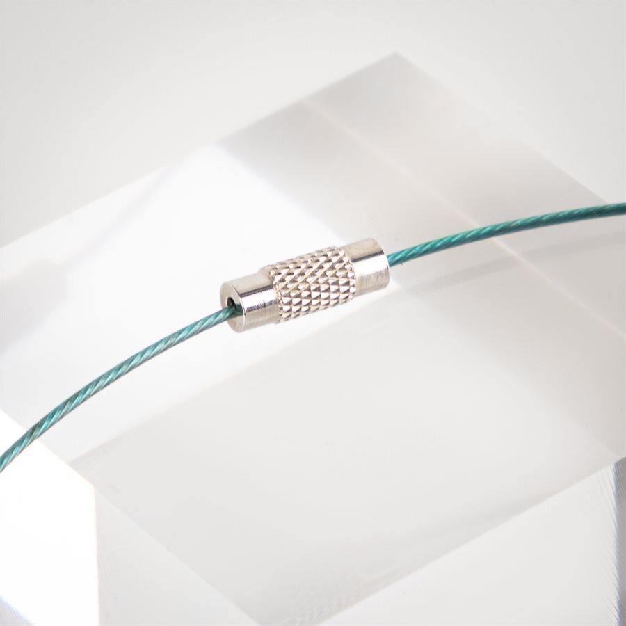 Collier bulles picotées Bleu