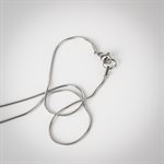 Collier petite rose en verre jaune