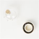 Mini greenhouse made of ceramic and glass