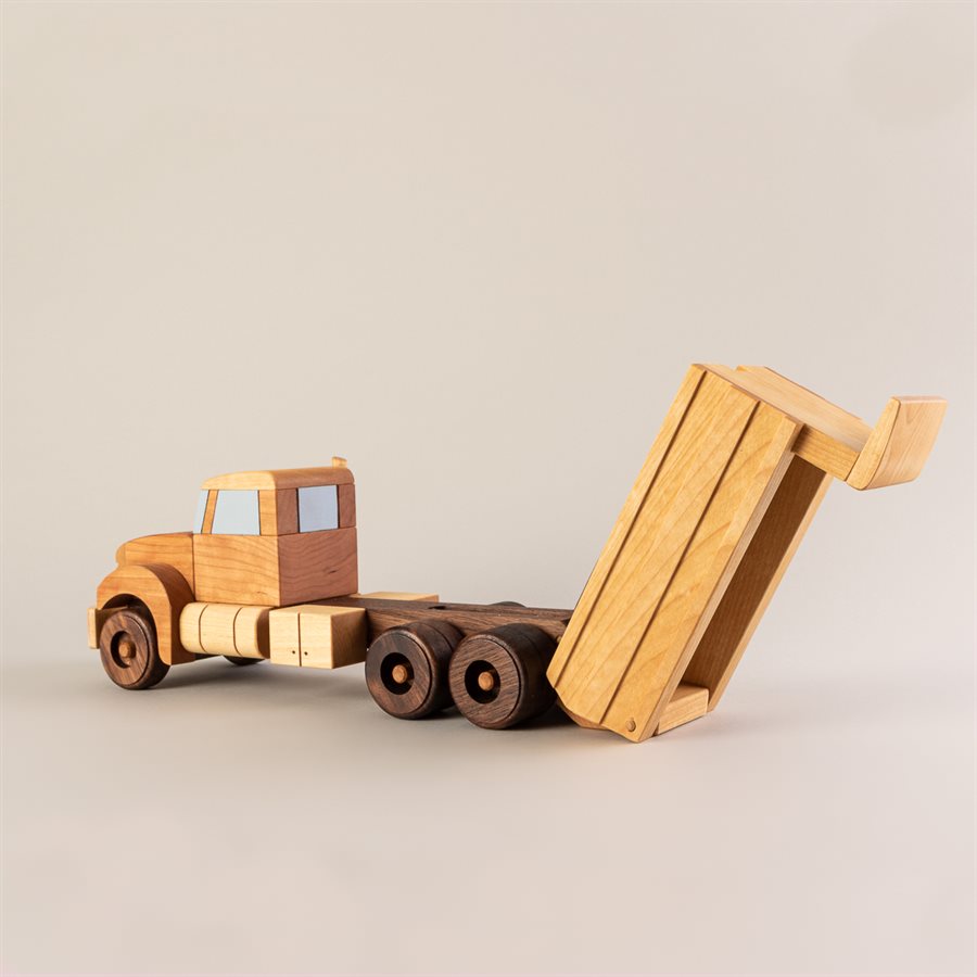 Jouet camion benne en bois Jouet camion benne en bois